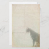 待ち猫 便箋 (正面/裏面)