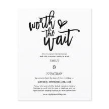 待ち結婚式の価値がある予算の日付を保存