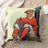 待ち続けられるゴルファー クッション (ブランケット)