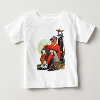 待ち続けられるゴルファー ベビーTシャツ