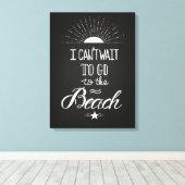 待ち遠しいビーチ キャンバスプリント (インサイチュ (ウッドフロア))