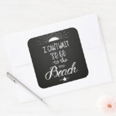 待ち遠しいビーチ スクエアシール (封筒)