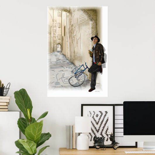 待った ポスター (ホームオフィス)