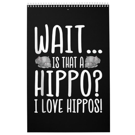 待ってあれはカッポ?ヒッポスが大好き! カレンダー (カバー)