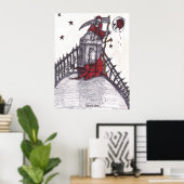 待っていたプリント ポスター (ホームオフィス)