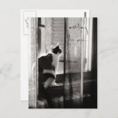 待っています-郵便はがき ポストカード (正面/裏面)