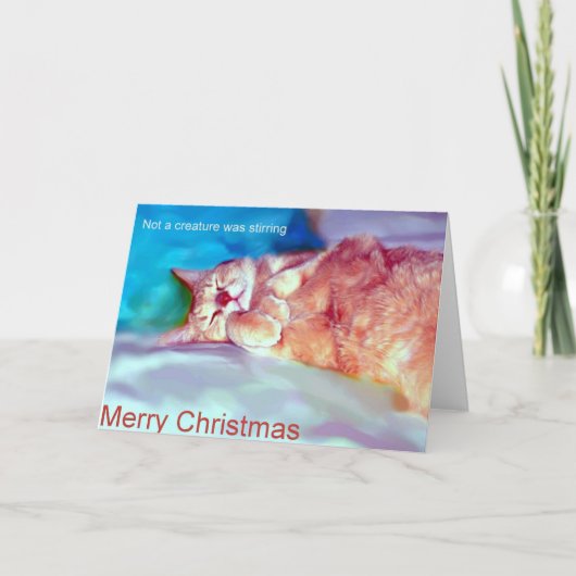 待っているクリスマス シーズンカード (正面)