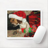 待っているサンタのクリスマスのビーグル犬犬のmousepad マウスパッド (マウス)