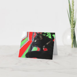 待っているサンタのクリスマスカード シーズンカード