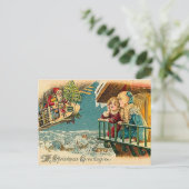 待っているサンタクロース シーズンポストカード (スタンド正面)