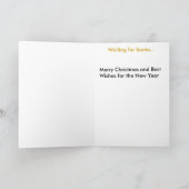 待っているサンタ シーズンカード (内部)