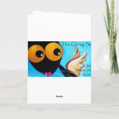 待っているサンタ シーズンカード (裏面)