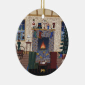 待っているサンタ セラミックオーナメント (右)