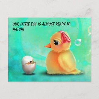 待っているベビーシャワーの招待状 招待状