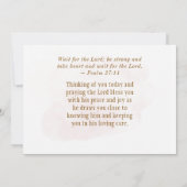 待っている中で神はクリスチャンの引用文カードを働いている (裏面)