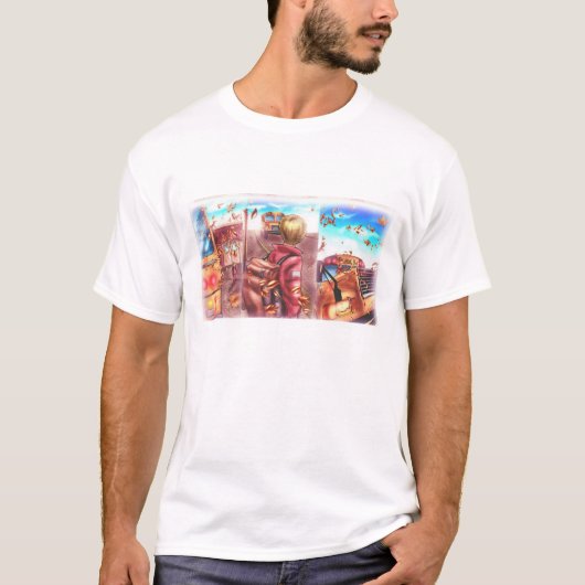 待っている男の子… Tシャツ (正面)