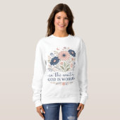 待っている間にも神は働いている Tシャツ (正面フル)