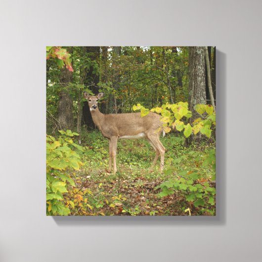 待っている キャンバスプリント (正面)