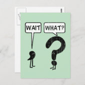 待って何だ？ ポストカード (正面/裏面)