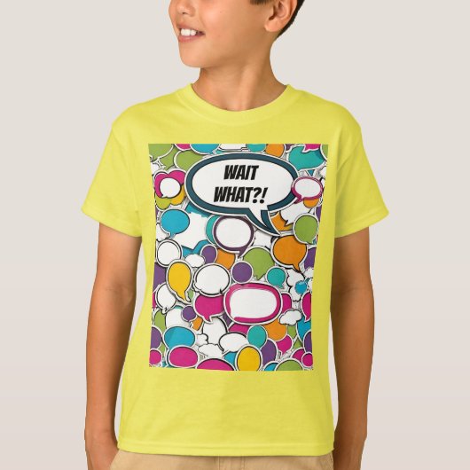 待って何??!! Tシャツ (正面)