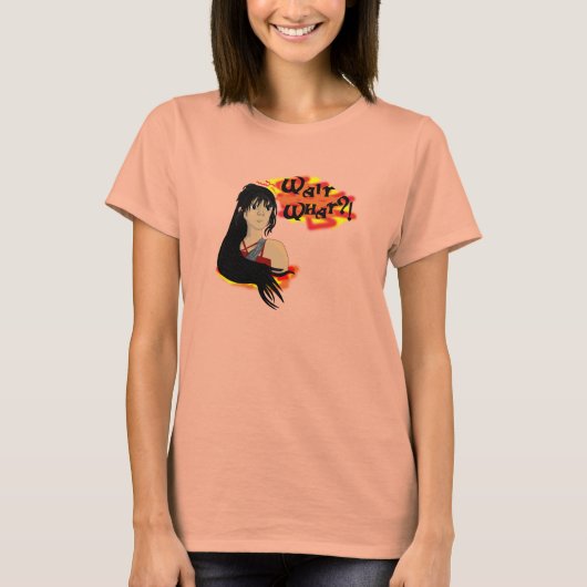 待って何？ Tシャツ (正面)