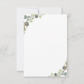 待って待ってテディベア赤ちゃんシャワーサンキューカード サンキューカード (裏面)