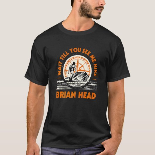 待って私がハイキングBrian Head Hiking Utah H Tシャツ (正面)