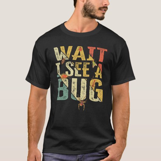 待って虫の昆虫昆虫学者のことわざVint Tシャツ (正面)