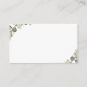 待って赤ちゃんシャワーおむつラッフルカード エンクロージャーカード (裏面)