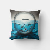 待って…イルカ クッション (正面)