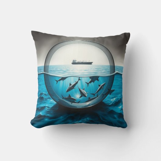 待って…イルカ クッション (正面)