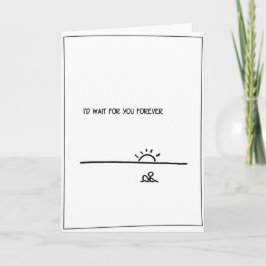 '待って' -サーフィンバレンタインデー シーズンカード