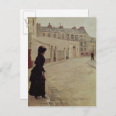 待って、パリのRue de Chateaubriand ポストカード (正面/裏面)