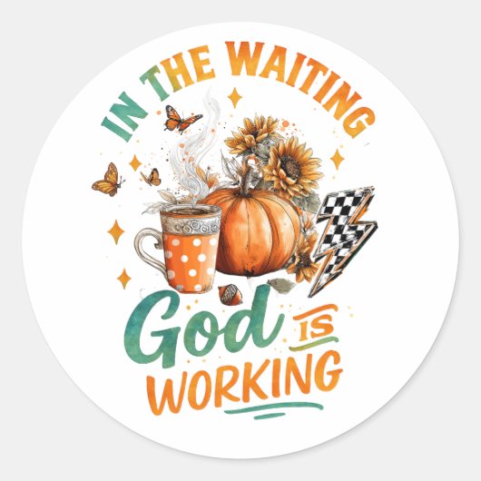 待って… ラウンドシール (正面)