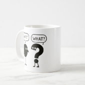 待って、何の芸術 コーヒーマグカップ (正面左)