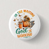 待って… 缶バッジ (正面)