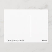 「待って」葉書 ポストカード (裏面)