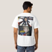 “待って…Dr Disrespect逮捕?面白いミーム”Tシャツ Tシャツ (裏面フル)