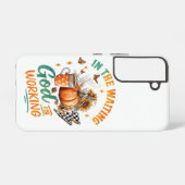 待って… SAMSUNG GALAXYケース (裏面横)