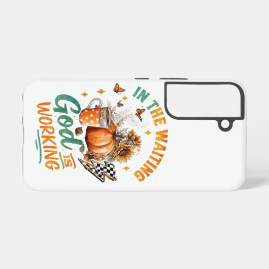 待って… SAMSUNG GALAXYケース (裏面横)