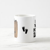 待つことができないパパSonogramベビー写真 コーヒーマグカップ (中央)