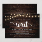 待つことができなかったので、ラスティックエロープメントパーティー 招待状 (正面/裏面)