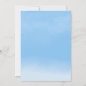 待つことができる – 男の子の赤ちゃんシャワー 招待状 (裏面)