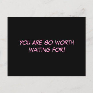 「待つだけの価値があるな！」 ポストカード