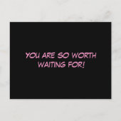 「待つだけの価値があるな！」 ポストカード (正面)