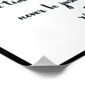 待つな。その時は決して正しくない。 ポスター (角)