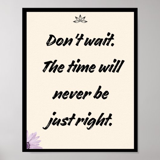 待つな。時は決して正しくない ポスター (正面)