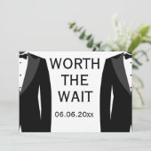 待つ価値がある白黒のゲイ結婚 セーブザデート (スタンド正面)