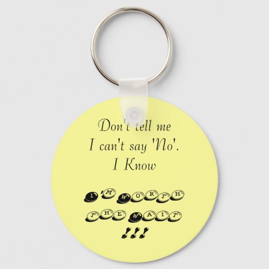 待つ価値がある キーホルダー (正面)