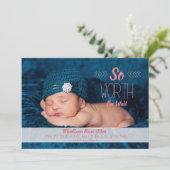 「待つ価値がある」採用または誕生発表 案内状 (スタンド正面)